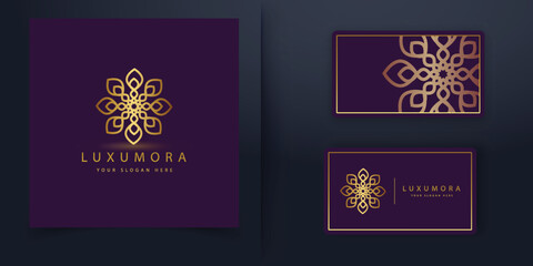 Flower Logo Luxury Abstract Theme, Perfect For Spa, Fashion, Brand Identity And Company Logos, Vector Geometric Logo Design, Abstract Logo Template, Vector Illustration.