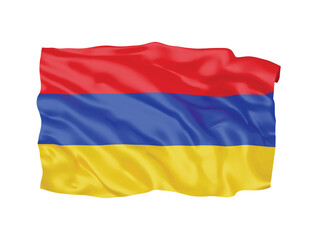 3d Armenia flag national sign symbol