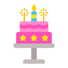Cake Flat Icon
