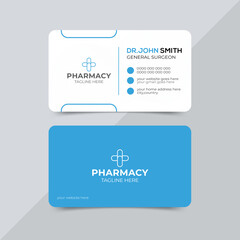 Professional medical style business card design template