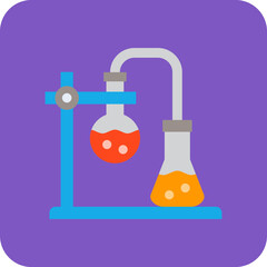 Apparatus Multicolor Round Corner Flat Icon