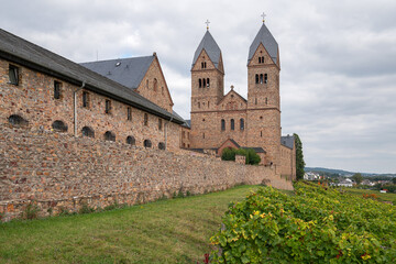 Fototapeta na wymiar Abbey of Ruedesheim, Rhine Valley, Germany