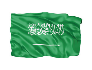 3d Saudi Arabia flag national sign symbol