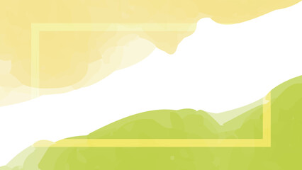 水彩筆風柔らかなビタミン背景フレームイラスト