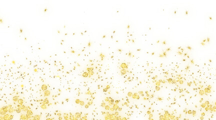 transparent luxury gold dust particles