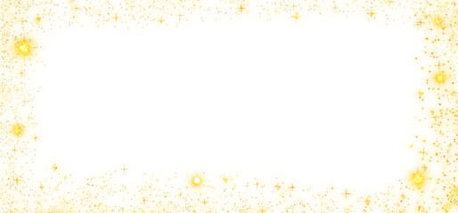 Abstract falling golden lights element