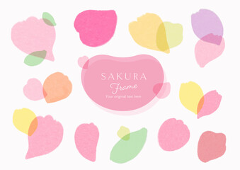 桜の花びら見出しセット