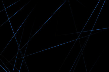 Abstract black with blue lines, triangles background modern design. Vector illustration EPS 10.