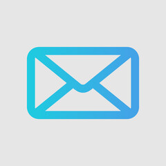 Email icon in gradient style, use for website mobile app presentation