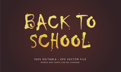 Back to school typography theme