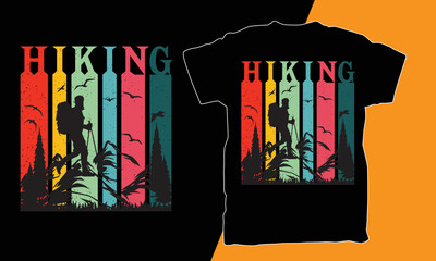 Hiking t shirt design