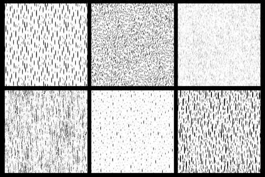 Ink hatch and strokes seamless pattern. Grunge surface vector texture looking like birch bark, papyrus, rain, ripples on the water. Texture background template.