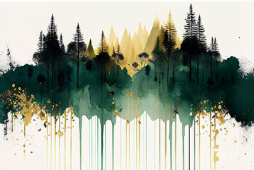 abstract forest