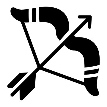 bow glyph icon