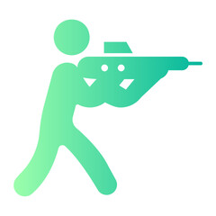 shooting gradient icon