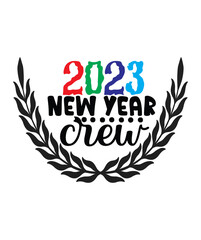 New Year 2023 SVG Bundle, Happy New Year's Eve Quote, Cheers 2023 Saying, Sublimation Print Clip Art, cut file, Circut, Silhouette svg,Happy New Year SVG Bundle, Hello 2023 Svg, New Year Decoratio