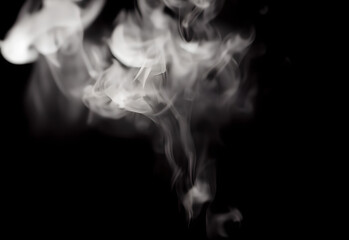 Smoke in black background, easy to use
