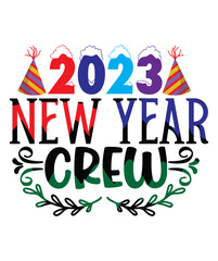 New Year 2023 SVG Bundle, Happy New Year's Eve Quote, Cheers 2023 Saying, Sublimation Print Clip Art, cut file, Circut, Silhouette svg,Happy New Year SVG Bundle, Hello 2023 Svg, New Year Decoratio