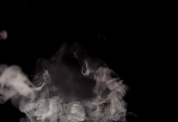 Smoke in black background, easy to use