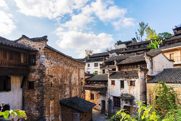 Fototapeta na wymiar Ancient Villages and Natural Scenery in the Mountainous Areas of Anhui Province, China