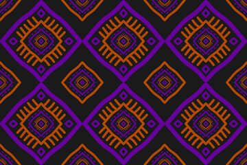 Fabric Aztec pattern background. Geometric ethnic oriental seamless pattern traditional. Mexican style. Design for wallpaper, illustration, fabric, clothing, carpet, textile, batik, embroidery.