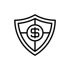 Protection icon in vector. Logotype