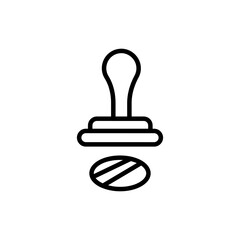 Stamp icon in vector. Logotype