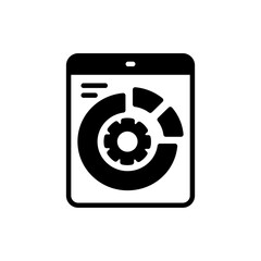 Fototapeta premium Data Management icon in vector. Logotype