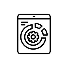 Data Management icon in vector. Logotype