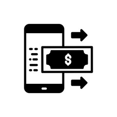 Money Transfer icon in vector. Logotype