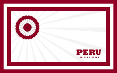 Happy Independence day of Peru for the fiestas partrias de Peru illustration, on July 28