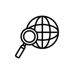 Search icon in vector. Logotype