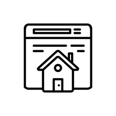 Homepage icon in vector. Logotype