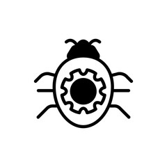 Obraz premium Bug Fixing icon in vector. Logotype