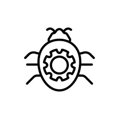 Bug Fixing  icon in vector. Logotype