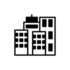 Buildings  icon in vector. Logotype