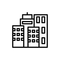 Buildings  icon in vector. Logotype