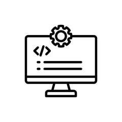 Programming  icon in vector. Logotype