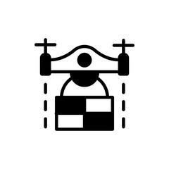 Quad copter icon in vector. Logotype