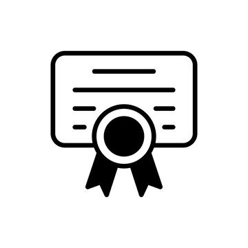 Diploma icon in vector. Logotype