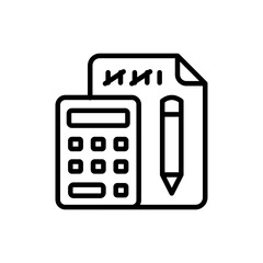 Count icon in vector. Logotype