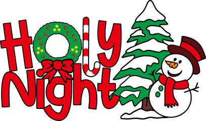 Holy Nights Sublimation Illustration