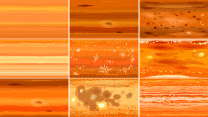 Different planet textures set © blueringmedia