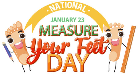 Measure your feet day banner design
