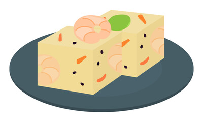 いぎす豆腐のイラスト