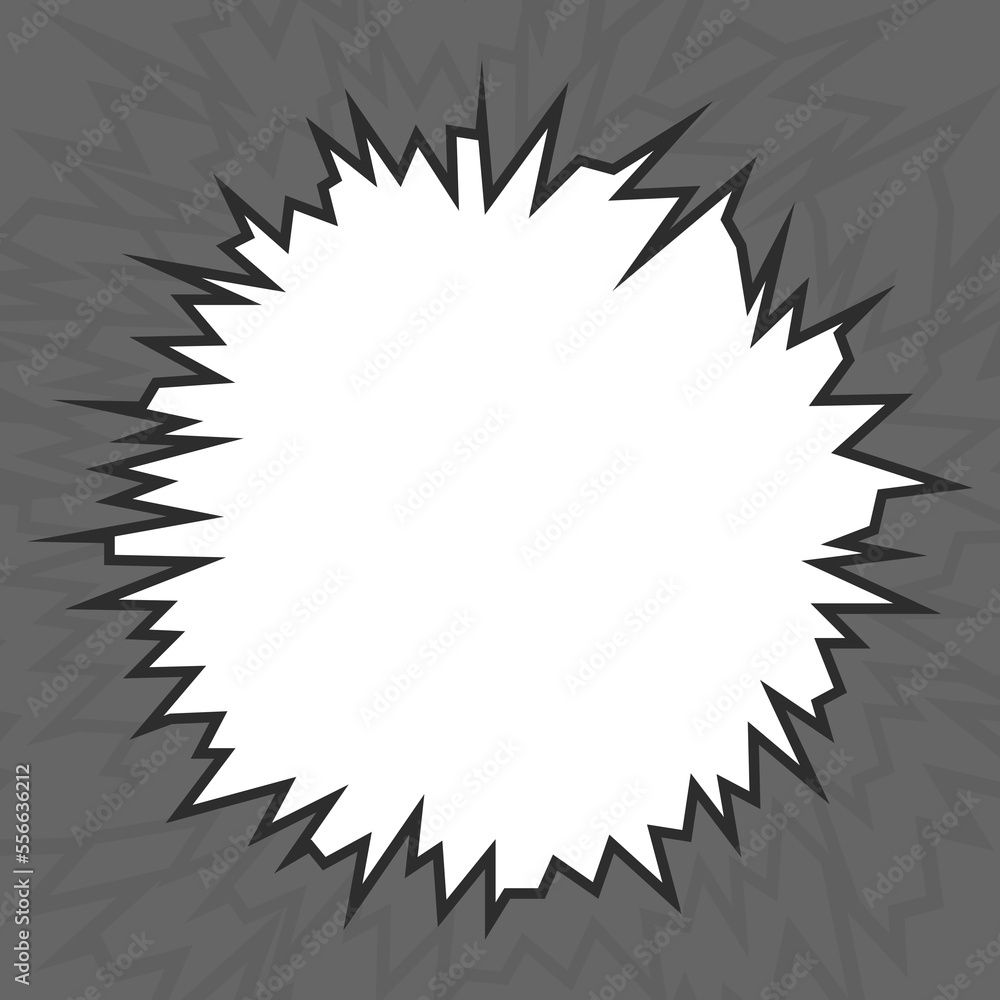 Poster simple framed background with explosion pattern and with some copy space area