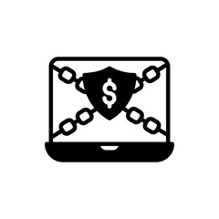 Ransomware Program icon in vector. Logotype