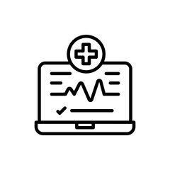 Diagnostic icon in vector. Logotype