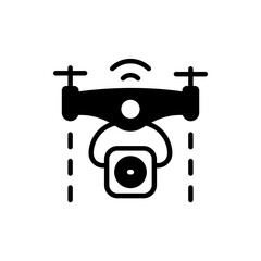 Drone icon in vector. Logotype