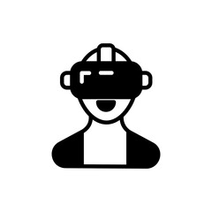 VR Glasses icon in vector. Logotype